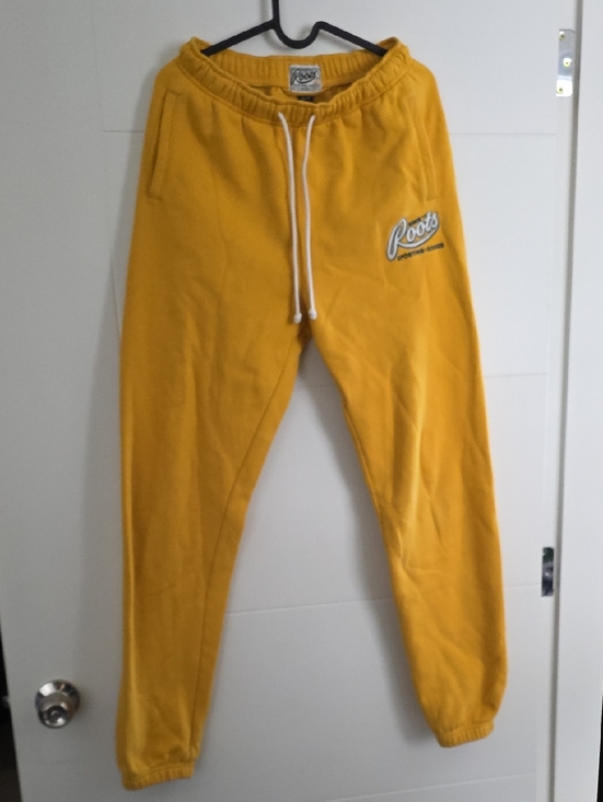 Roots Pants - Roots Women's Mustard Yellow Sweatpants, Size XS